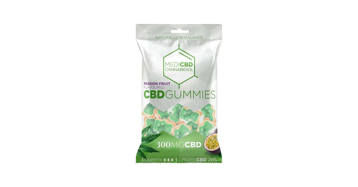 MediCBD Gummy Bear 300mg passion fruit