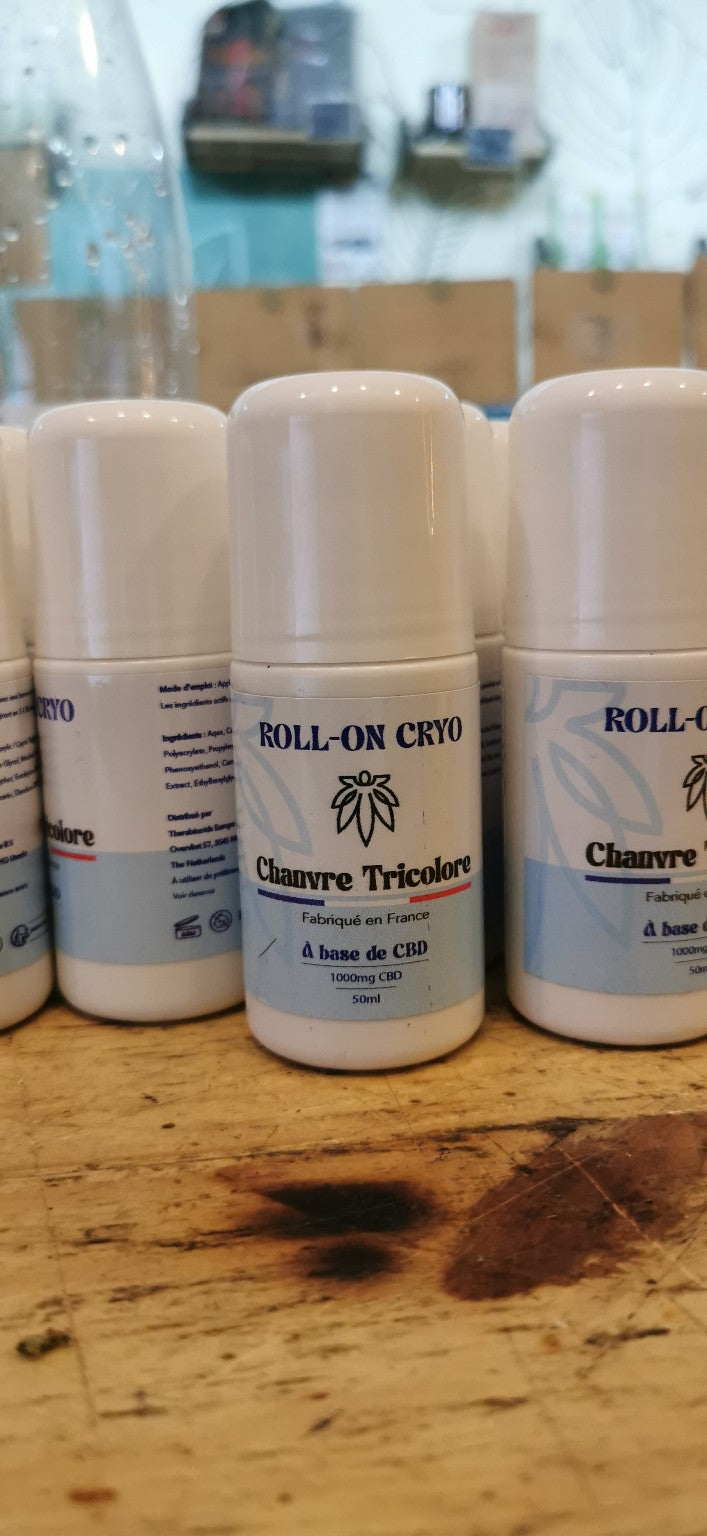 ❄️ Roll-On Cryo CBD 1000mg – Chanvre Tricolore