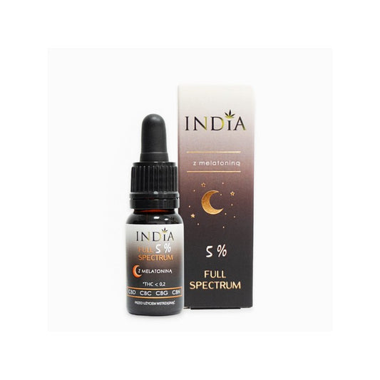 🌙 Huile CBD 5% + Mélatonine – INDIA